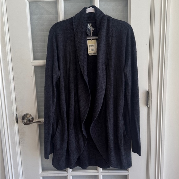 Barefoot Dreams Cozy Chic Lite Cardigan L/XL Indigo NWT - Picture 2 of 8